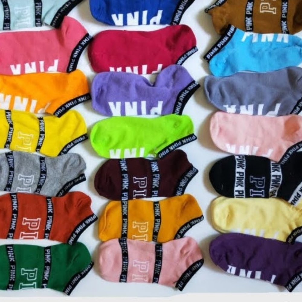 10 pack pink socks multi colored
